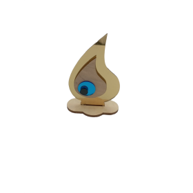 Ξύλινο Δάκρυ με Πλέξιγκλας Στοιχεία